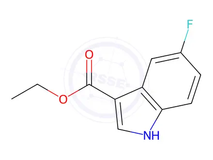 Chemical structure of Ethyl 5-Fluoroindole-3-carboxylate
