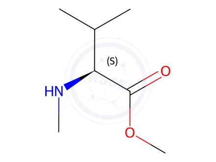 Chemical structure of (S)-Methyl 3-methyl-2-(methylamino)butanoate