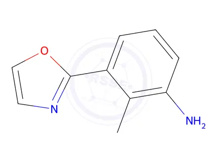 Chemical structure of 2-Methyl-3-(oxazol-2-yl)aniline