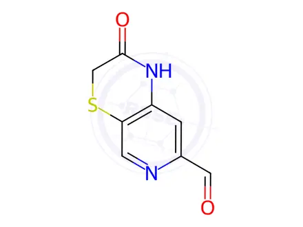 Chemical structure of 2-Oxo-2,3-dihydro-1H-pyrido[3,4-b][1,4]thiazine-7-carbaldehyde