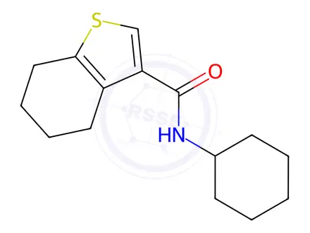 Chemical structure of n-Cyclohexyl-4,5,6,7-tetrahydrobenzo[b]thiophene-3-carboxamide