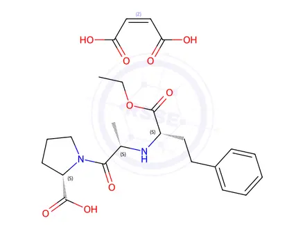 Chemical structure of Enalapril maleate