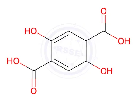 Chemical structure of 2,5-Dihydroxyterephthalic acid