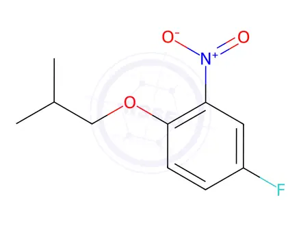 Chemical structure of 4-Fluoro-1-isobutoxy-2-nitrobenzene