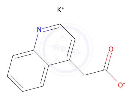 Chemical structure of Potassium 2-(quinolin-4-yl)acetate