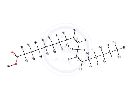 Chemical structure of Linoleic acid-d<SUB>32</SUB>