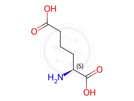 Chemical structure of L-2-Aminoadipic acid