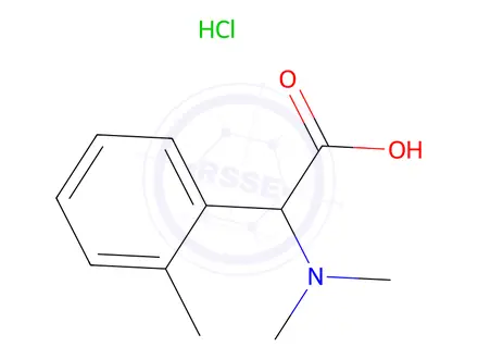 Chemical structure of 2-(Dimethylamino)-2-(o-tolyl)acetic acid hydrochloride