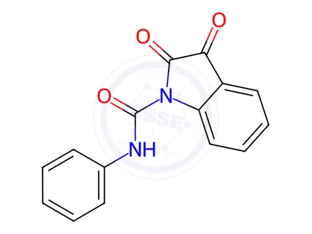 Chemical structure of N1-phenyl-2,3-dioxo-1-indolinecarboxamide