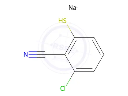 Chemical structure of 2-Chloro-6-sulfanylbenzonitrile Sodium Salt