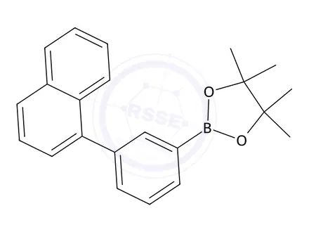 Chemical structure of 4,4,5,5-Tetramethyl-2-(3-(naphthalen-1-yl)phenyl)-1,3,2-dioxaborolane