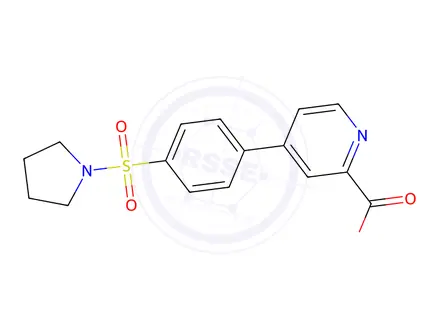 Chemical structure of 4-(4-(Pyrrolidin-1-ylsulfonyl)phenyl)picolinic acid