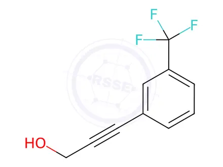 Chemical structure of 3-(3-(Trifluoromethyl)phenyl)prop-2-yn-1-ol