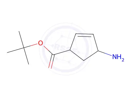 Chemical structure of Tert-butyl 4-aminocyclopent-2-ene-1-carboxylate