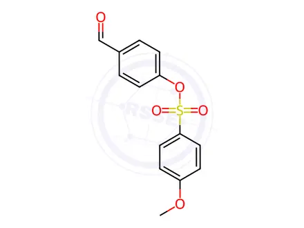 Chemical structure of 4-formylphenyl 4-methoxy-1-benzenesulfonate