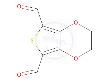 Chemical structure of 2,3-DIHYDROTHIENO[3,4-B][1,4]DIOXINE-5,7-DICARBALDEHYDE