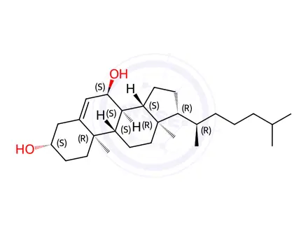 Chemical structure of 7α-Hydroxycholesterol