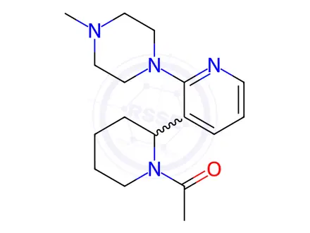 Chemical structure of 1-(2-(2-(4-Methylpiperazin-1-yl)pyridin-3-yl)piperidin-1-yl)ethanone