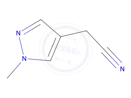 Chemical structure of 2-(1-Methyl-1H-pyrazol-4-yl)acetonitrile