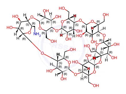 Chemical structure of Mono-(6-amino-6-deoxy)-β-cyclodextrin