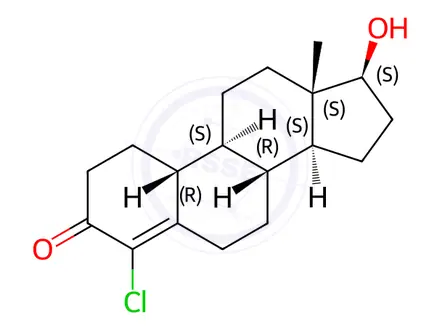 Chemical structure of Norclostebol