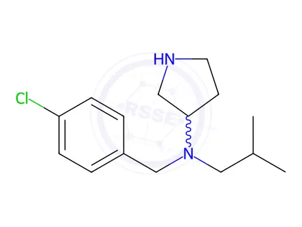 Chemical structure of N-(4-Chlorobenzyl)-N-isobutylpyrrolidin-3-amine