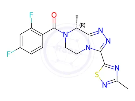 Chemical structure of Fezolinetant Difluoro Impurity