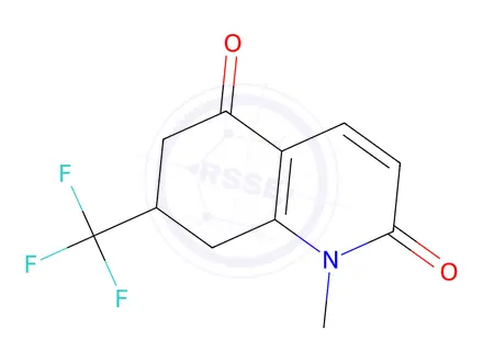 Chemical structure of 1-Methyl-7-(trifluoromethyl)-7,8-dihydroquinoline-2,5(1H,6H)-dione