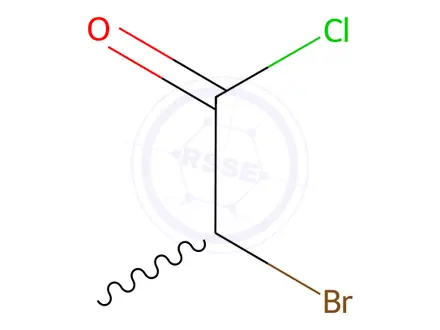 Chemical structure of 2-Bromopropionyl Chloride