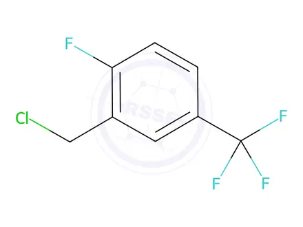 Chemical structure of 2-Fluoro-5-(trifluoromethyl)benzyl Chloride