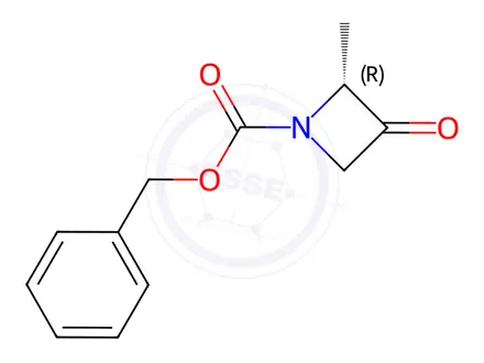 Chemical structure of benzyl (2R)-2-methyl-3-oxoazetidine-1-carboxylate