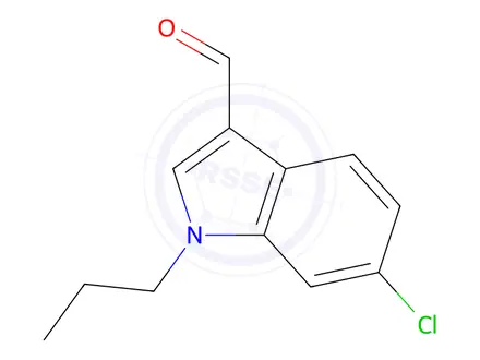 Chemical structure of 6-Chloro-1-propyl-1H-indole-3-carbaldehyde