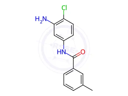 Chemical structure of N-(3-Amino-4-chlorophenyl)-3-methylbenzamide