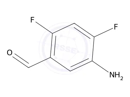 Chemical structure of 5-Amino-2,4-difluorobenzaldehyde