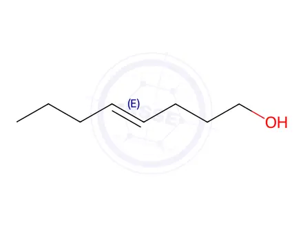 Chemical structure of 4-Octen-1-ol, (4E)-