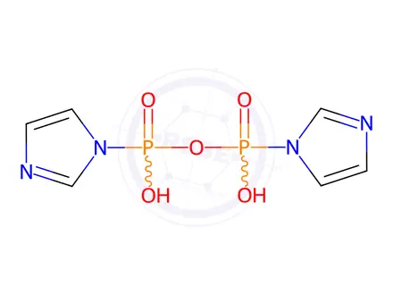 Chemical structure of Disodium P1,P2-di(1-imidazolyl)pyrophosphate