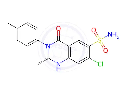 Chemical structure of Metolazone Impurity 2 (Metolazone EP Impurity B)