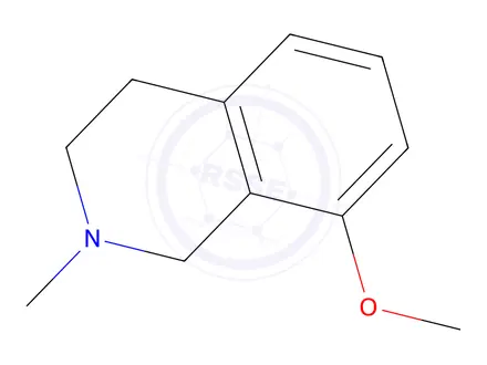 Chemical structure of 8-Methoxy-2-methyl-1,2,3,4-tetrahydroisoquinoline