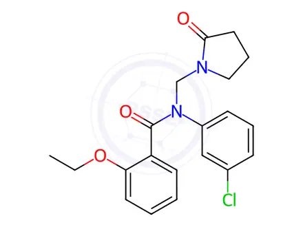 Chemical structure of N-(3-Chlorophenyl)-2-ethoxy-N-((2-oxopyrrolidin-1-yl)methyl)benzamide