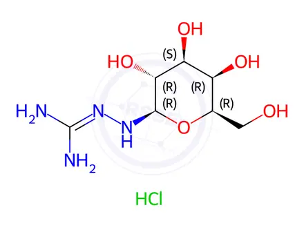 Chemical structure of N1-Beta-D-Galactopyranosylamino-guanidine Hydrochloride