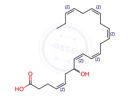 Chemical structure of (±)7-HDOHE