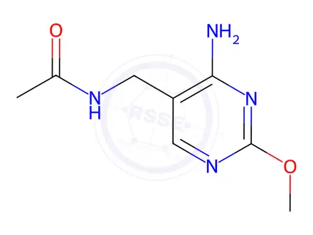 Chemical structure of N-((4-Amino-2-Methoxypyrimidin-5-Yl)Methyl)Acetamide