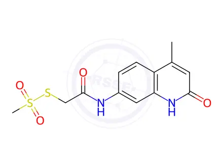 Chemical structure of Carbostyril 124 N-Carboxymethyl Methanethiosulfonate