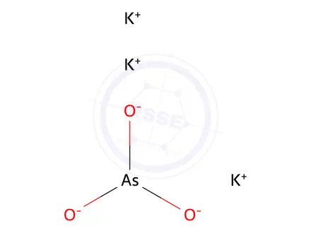Chemical structure of potassium arsenite solution