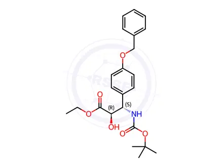 Chemical structure of (αR,βS)-β-[[(1,1-Dimethylethoxy)carbonyl]amino]-α-hydroxy-4-(phenylmethoxy)-benzenepropanoic Acid Ethyl Ester