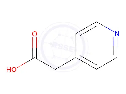 Chemical structure of 4-Pyridineacetic acid