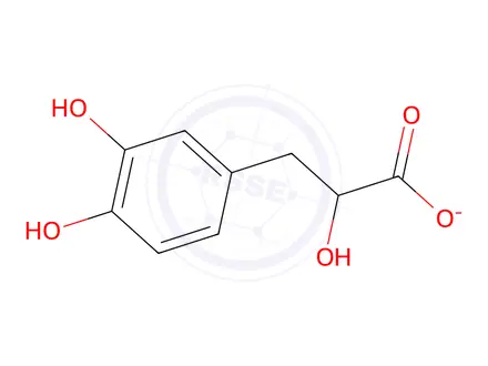 Chemical structure of 3-(3,4-dihydroxyphenyl)-2-hydroxy-propanoic acid