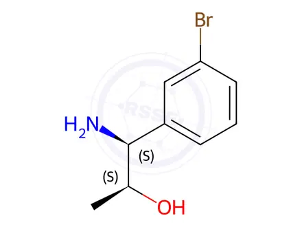 Chemical structure of (1S,2S)-1-AMINO-1-(3-BROMOPHENYL)PROPAN-2-OL