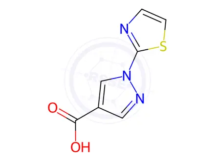 Chemical structure of 1-(1,3-Thiazol-2-yl)-1h-pyrazole-4-carboxylic acid