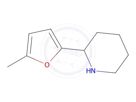 Chemical structure of 2-(5-methylfuran-2-yl)piperidine